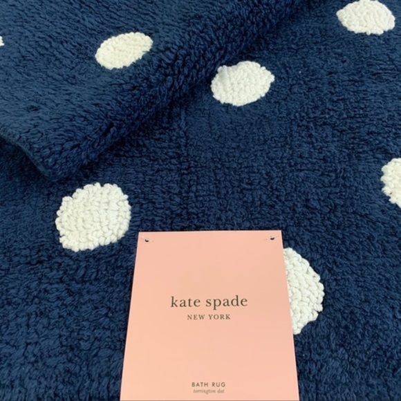 NWT Kate Spade Torrington Dot Bath Rug - Picture 4 of 6
